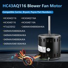 Hc43aq116 Furnace Blower Motor 1 2 Hp 115v 1075 Rpm 4spd For Carrier Payne Ge