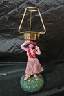 Vintage Hawaii Hula Girl Lamp Base Tiki Bar Decor Polynesian Souvenir Table Lam 
