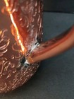 Absolut Elyx Copper Moscow Mule Mug Embossed Pineapple Damask Barware Preowned  