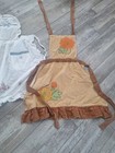 Vtg Mid Century Handmade Apron Lot Of 2  Aprons Kitchen Cottage Core Farmhouse