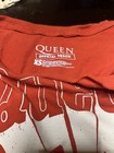 Queen Official Merch Graphic T-shirt Xs Red white Rock   Pop Music Band Tee