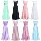 Women Lace Maxi Chiffon Bridesmaid Formal Party Long Evening Prom Wedding Dress