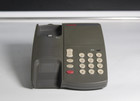 Lot Of 5 Avaya 6211 Office Phones W  Handsets   Stands