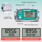 3 4 Inch Digital Turbine Water Fuel Flow Meter With 3 4 Inch Npt Male  0 8-13   