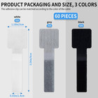 60 Pack Hook And Loop Cable Ties  Adhesive Cable Clips  Cord Organizer For Appli