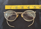 Old Antique Shuron 12k Gold Filled Wire Eyeglasses Spectacles Ful-vue Frames