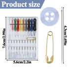 10 Boxes Needle And Thread Kit  Mini Sewing Kit Pre Threaded Needles For Hand   