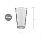 Glass Drinkware Set  16 2 Oz Drinking Glasses  8-piece Clear Beverage Cups Set F
