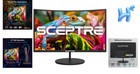Gaming Monitor Curved 27 In 100hz 1080p 1500r Hdmi Vga Built-in Speakers Black