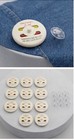    bulk Wholesale Lot 100 Round Retail Security Ink Tags With Clear Pins