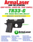 Armalaser Tr33gs   Tr33g   Tr33-g Green Laser Sight For Kimber Micro 9 Pistols