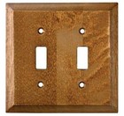 Wood Double Switch Plate Double Toggle Wall Plate 