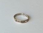 925 Sterling Silver Adjustable Spring Twist Toe Ring New
