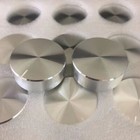 Silver Aluminum Knob Cap 35mm X 13 5mm For Potentiometer Encoder Spline D Shaft