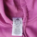 Adidas Essentials Women   s Xl Pink Full Zip Hoodie W  Hood Pockets 3-stripes