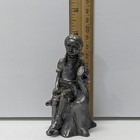 Pewter Michael Ricker Bartlett - Girl On Stump - Signed And Numbered -no Box