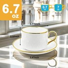 Espresso Mug And Saucer Set With Saucer Cappuccino Ceramic Mug