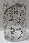 Yankee Candle Clear Crackle Jar Holder J h Christmas Wniter Berries Imperfect