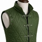 Medieval Green Gambeson Vest Quilted Padded Armor Larp Reenactment Costume