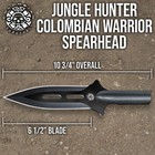 Jungle Hunter Spearhead And Nylon Sheath  Sk5 High Carbon Steel Blade  10 3 4 