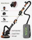 Electric Drywall Sander With Vacuum Dust Collection  Variable Speed  Led Ligh   