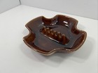 Vintage Mid-century  Ceramic Brown  Glazed Ashtray 7001 Usa