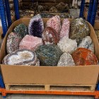 100 Lb Super Crystal Mixed Lot Bulk Assortment Large   Small Natural Stones