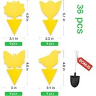 36 Pcs Sticky Traps For Fungus Gnat  Fruit Fly  Whitefly  Yellow 36