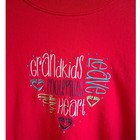 Vintage Grandma Embroidered Sweater Medium Petite Red Mock Collar M c Sportswear