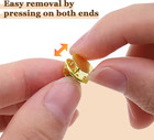 50 Pairs Gold Pin Backs Replacement For Craft And Jewelry Making