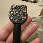 Vintage Exxon Esso Tiger Letter Opener Black Plastic Stake 7   