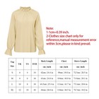 Women Long Sleeve Tunic Blouse Tops Casual Mock Neck Pullover Tees T-shirt