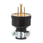 Power Extension Cord Cable Grounded Male Plug Adapter Connector - Male 3 Prong