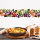 Kitchen Garden Vegetables And Fruit  Scalloped Edge Wallpaper Border 15 x6 
