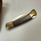 Nos Vintage Klein Tools 44037 Sportsman Knife Japan Ebony Brass 5186 Sheath