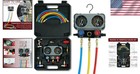 Heavy-duty Hvac Manifold Gauge Set For R134a R410a R12 R22 - 5ft Hoses Included
