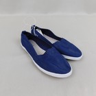 Women s Basic Editions Dakota Flats Slip-on Cotton Casual Shoes - 8  Navy  a354
