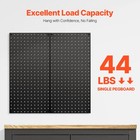 Vevor Metal Pegboard Panels 2 Pcs 24  X 12  Wall Organizer For Garage Storage