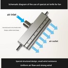 Air Knife Blower 150-500mm Aluminum Air Curtain Industrial Drying Blow Off Clean