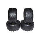 Arrma Gorgon Dboots Chevron Mt Glued Tires Yellow 14mm Hex Wheels 1 10 Ara-2536