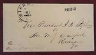  ras  1862 Confederate Soldier Cover Stampless Richmond Va Paid 2 Ah Stephens Vp