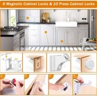 Baby Proof Kit  112 Packs Baby Proofing Essentials - Magnetic Cabinet Locks     