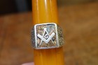 Rare Find Vintage Masonic Mens Ring  Size 10 75