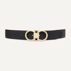Ferragamo Reversible adjustable Men Belt - Golden Double Gancio Buckle 120cm