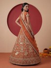 Royal Gadhwal Silk Figure Embroidery Lehenga Choli Bridal Wedding Couture