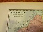 Antique 1903 Map Of Australia Cram s Atlas Of The World Large Wall Art  Vintage