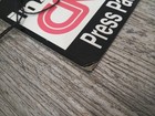 Vtg  Inside Cnn Press Pass    Cardboard  3 5  x3 5   