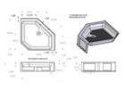 Specialty Recreation Nsb3434wc Neo Shower Base 34  X 34 Front Center Drain White