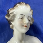 Made In Germany Aeltester Volkstedt Arms Away Half Doll Pincushion Lady