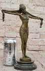 Bronze Art Deco Nouveau Sculpture Chiparus Large Marble Base Figurine Home Sale